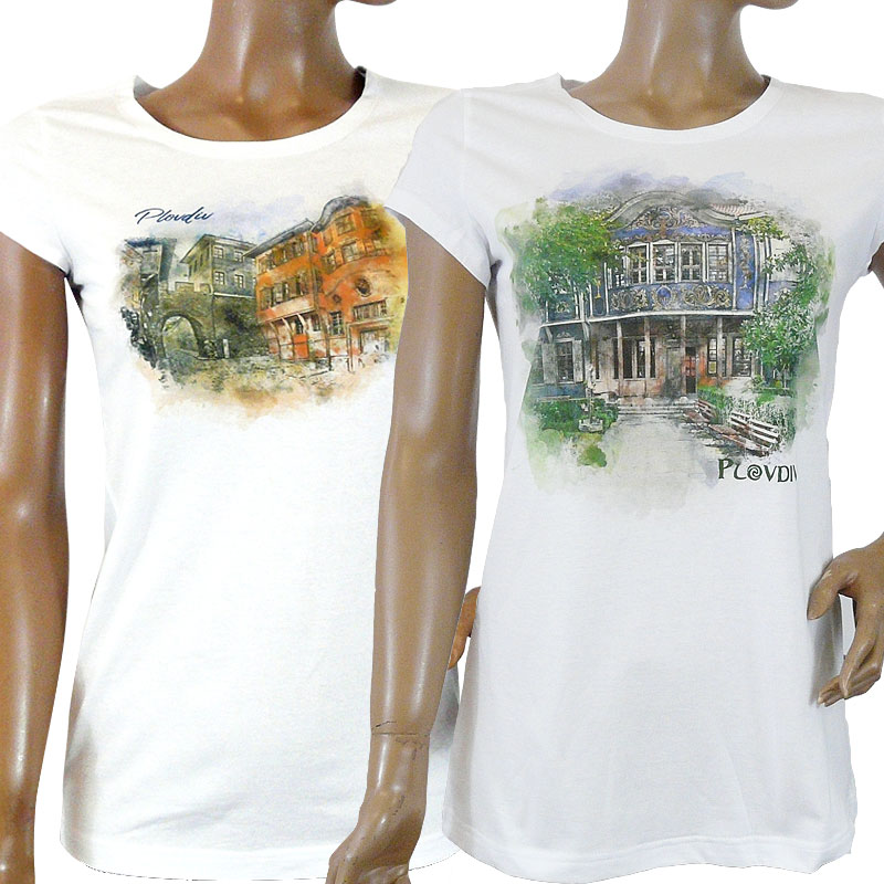 T-shirts with Plovdiv motifs