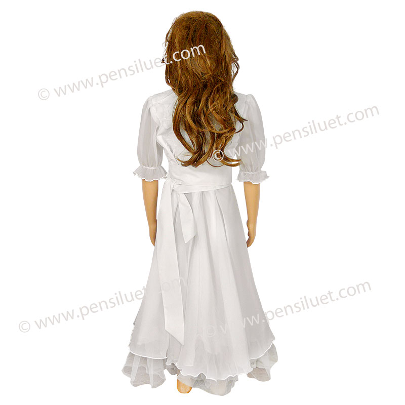Детска Валсова рокля 01 бяла