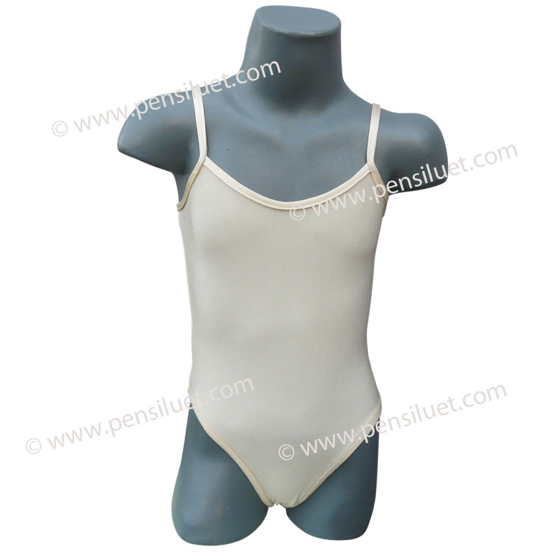 Дамско и детско боди с презрамки Шампаско