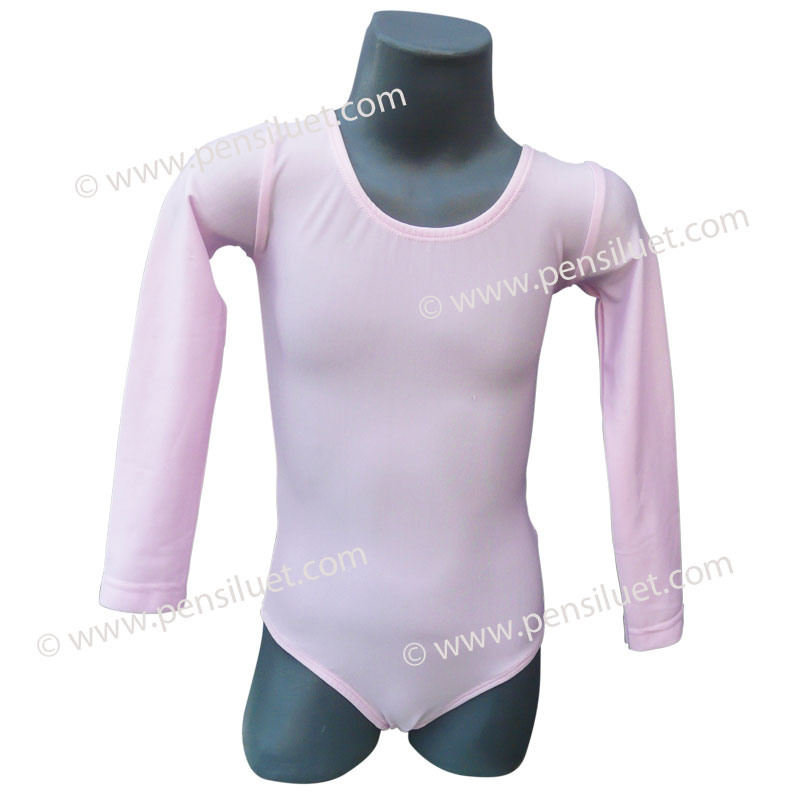 Дамско и детско боди с ръкав св. Розово