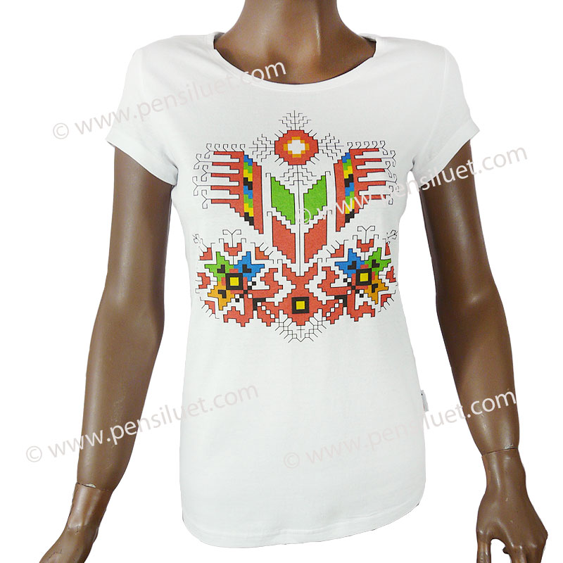 Folk Women's T-shirt 17 with folklore motifs