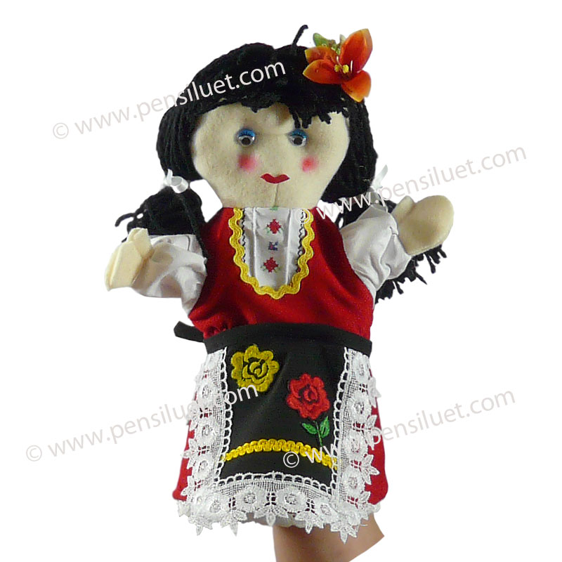 кукла за куклен театър на Млада девойка Момиче