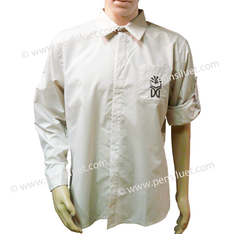 Риза мъжка официална 01 Душо ученическа униформа на ОУ Душо Хаджидеков