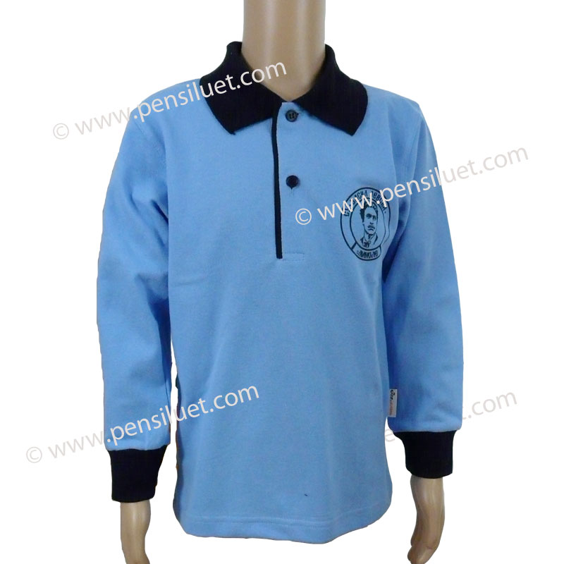 Спортна блуза 20 дълъг ръкав Ученическа униформа на СУ Васил Левски Маноле