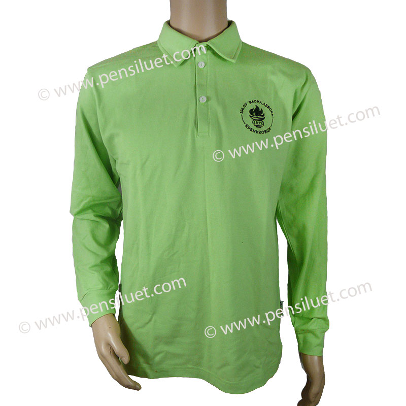 Fitted sports blouse 21 long sleeves school uniform 156 Vasil Levski Primary School - Sofia