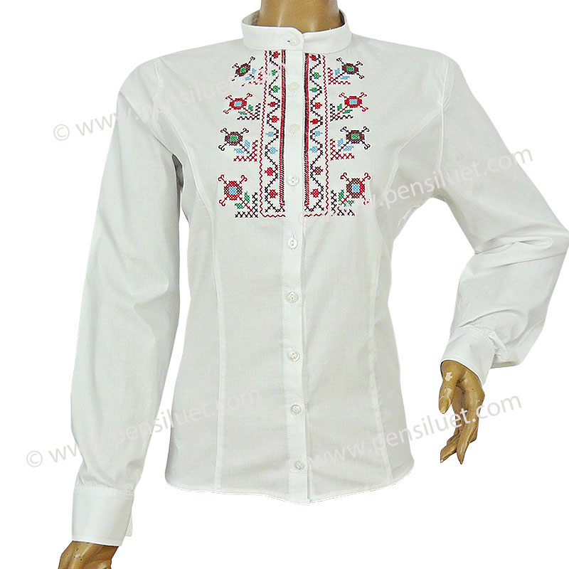 Women's blouse with embroidery 14M1
