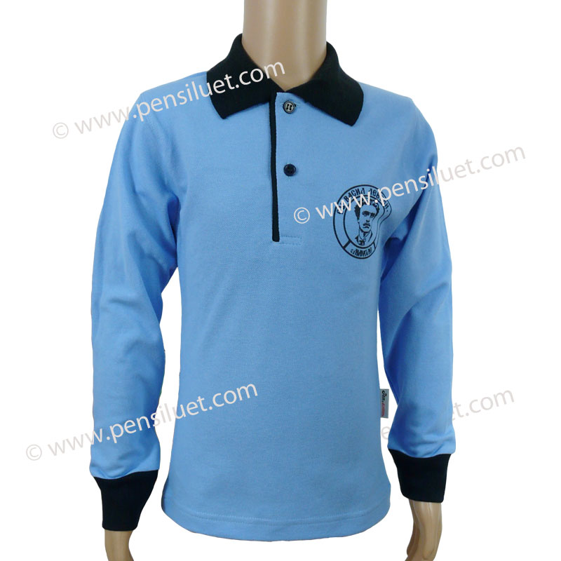 Вталена спортна блуза 20 дълъг ръкав Ученическа униформа на СУ Васил Левски Маноле