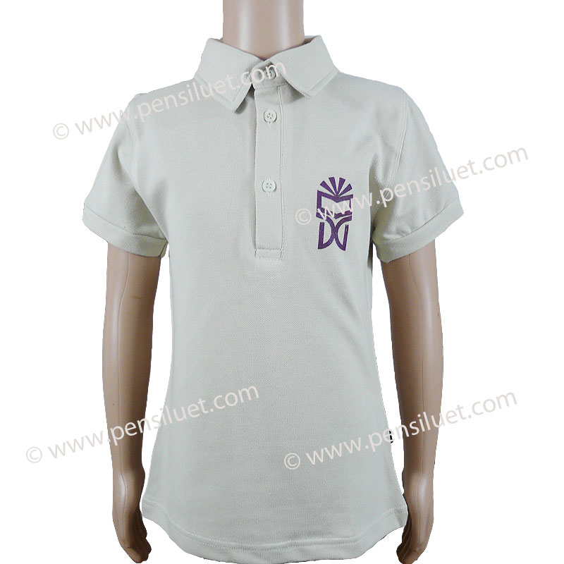 Вталена трикотажна блуза 01 к.р. ученическа униформа на ОУ Душо Хаджидеков